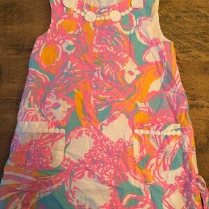 Colorful Sleeveless Dress with Pocket Details